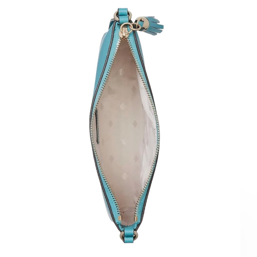 NWT Kate Spade Amy Ivy Street Tassel Stone Blue Crossbody Purse Bag - Picture 5 of 15